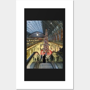 Christmas at St. Pancras Station Posters and Art